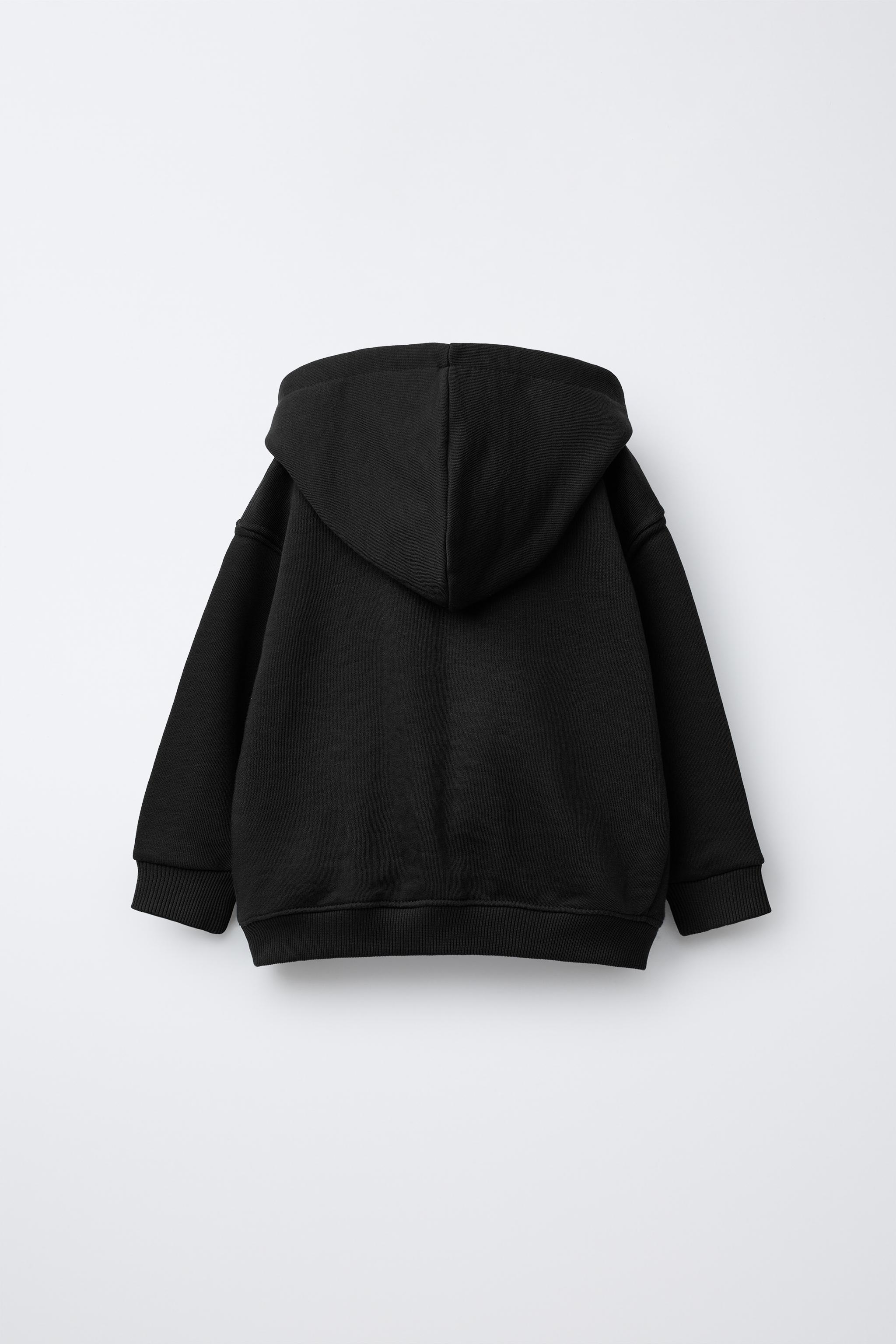 BASIC TEXT ZIP-UP SWEATSHIRT - Gray marl | ZARA Canada