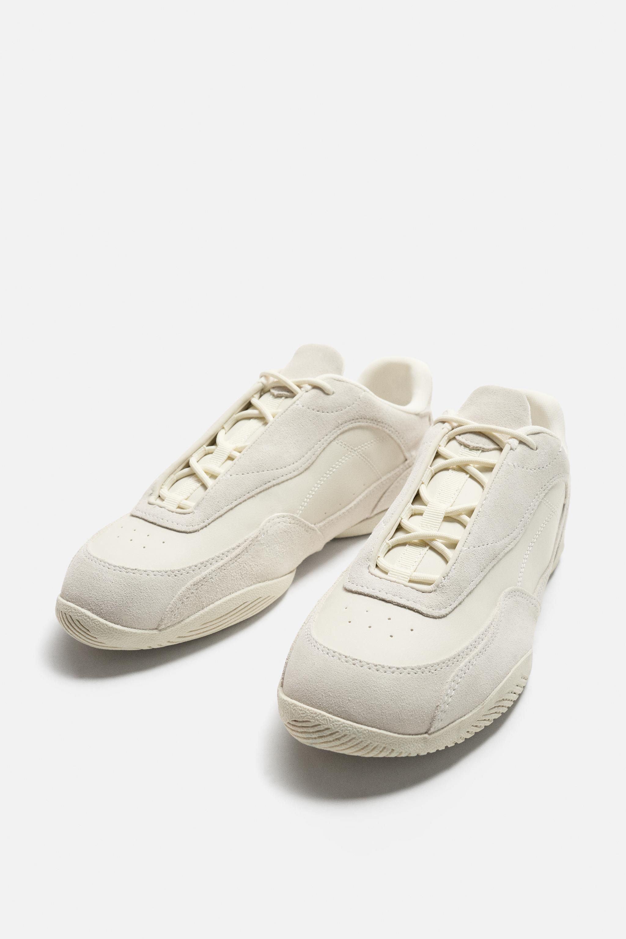 ★ドイツ発*ZARA*新作*LIMITED EDITION/本革トレイナー/WHITE★ LIMITED EDITION TRAINERS - White | ZARA United Kingdom