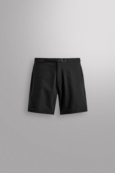 TECHNICAL CARGO BERMUDA SHORTS - Black by Zara
