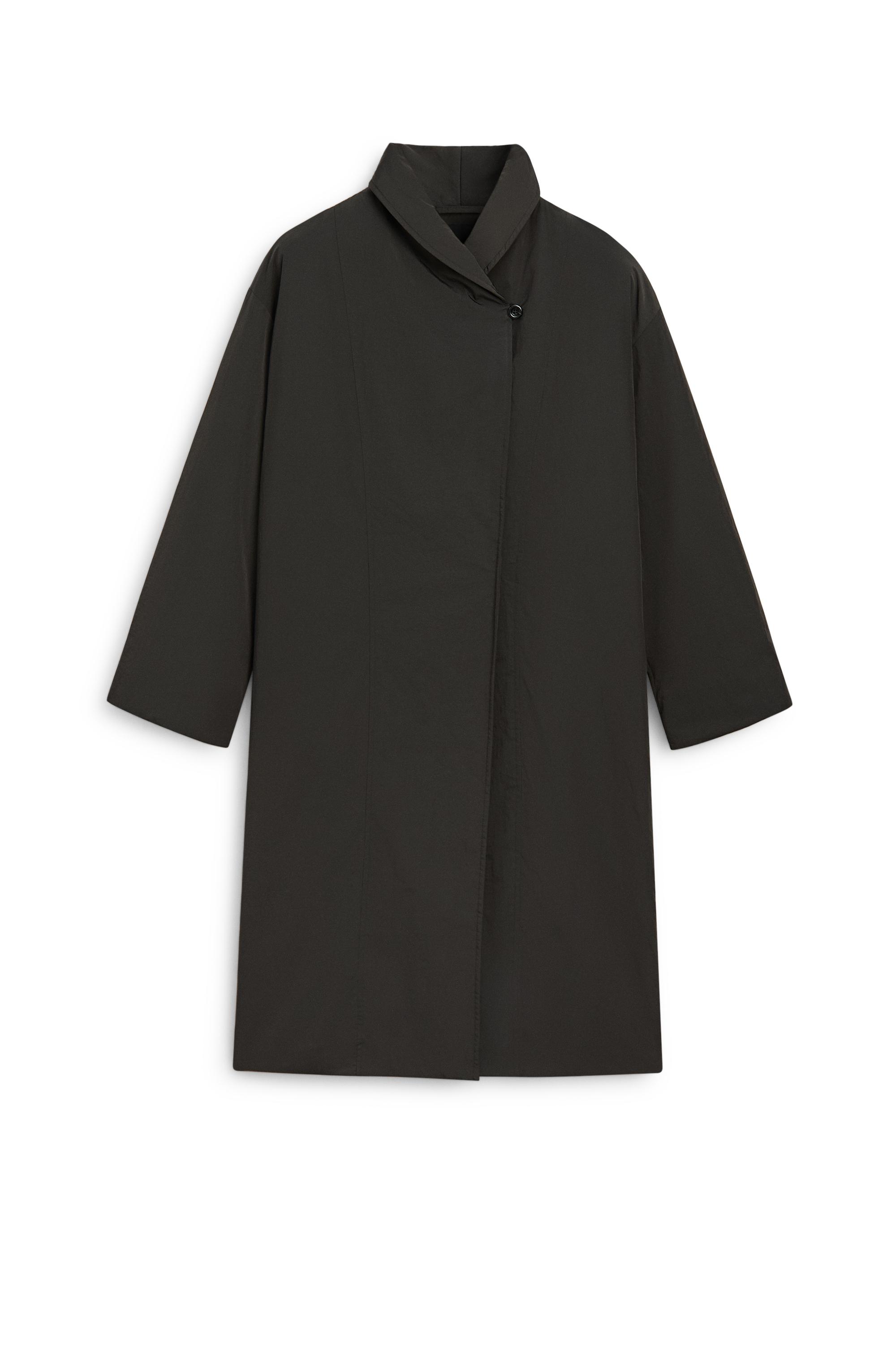Long quilted parka - Black gold | ZARA United States