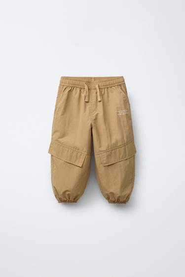 TECHNICAL JOGGER TROUSERS - camel by Zara - Image 0
