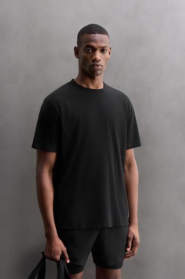 CAMISETA RELAXED FIT ENTRENAMIENTO - Negro de Zara