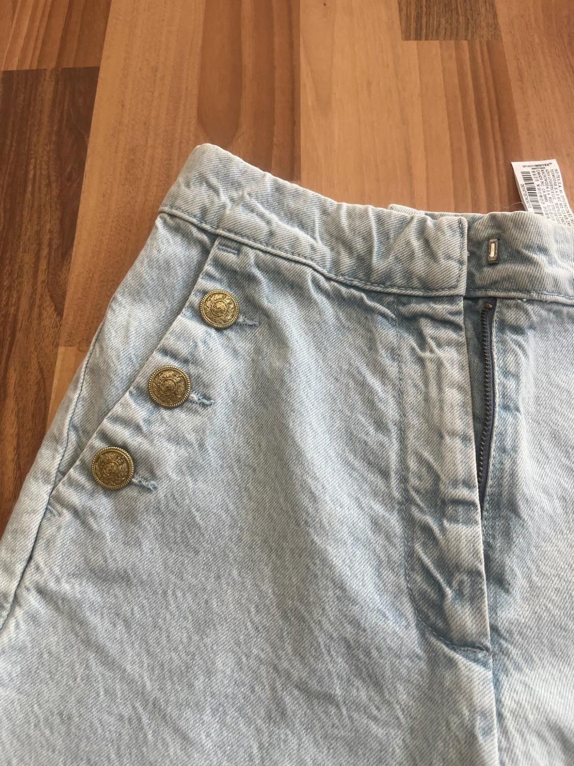 STRAIGHT FIT TROUSERS WITH GOLDEN BUTTONS - Image 3