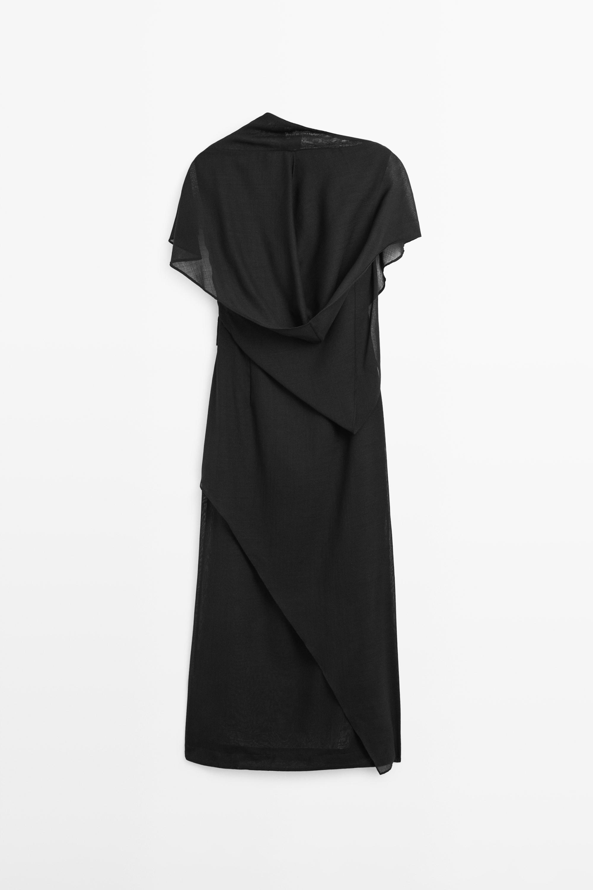 Midi dress with hood detail - STUDIO