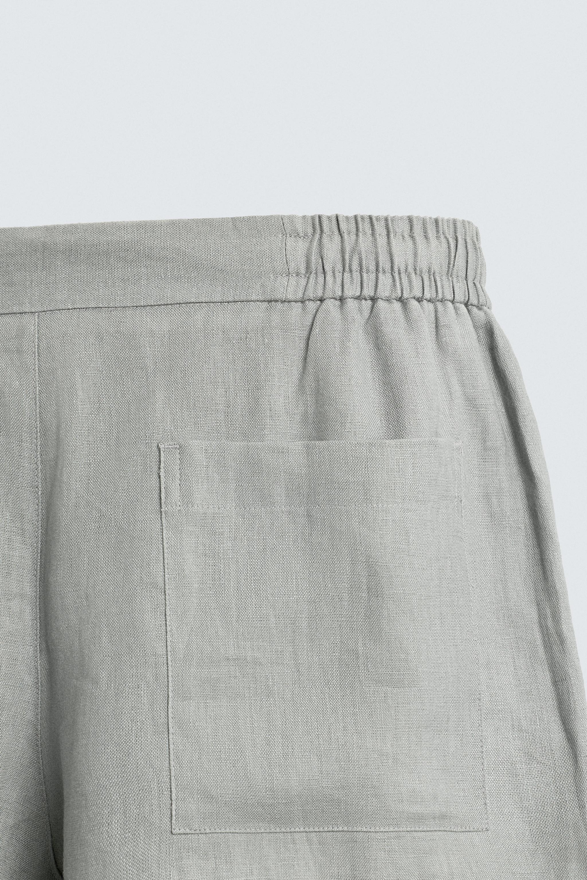 SHORT RELAXED FIT 100 % LIN