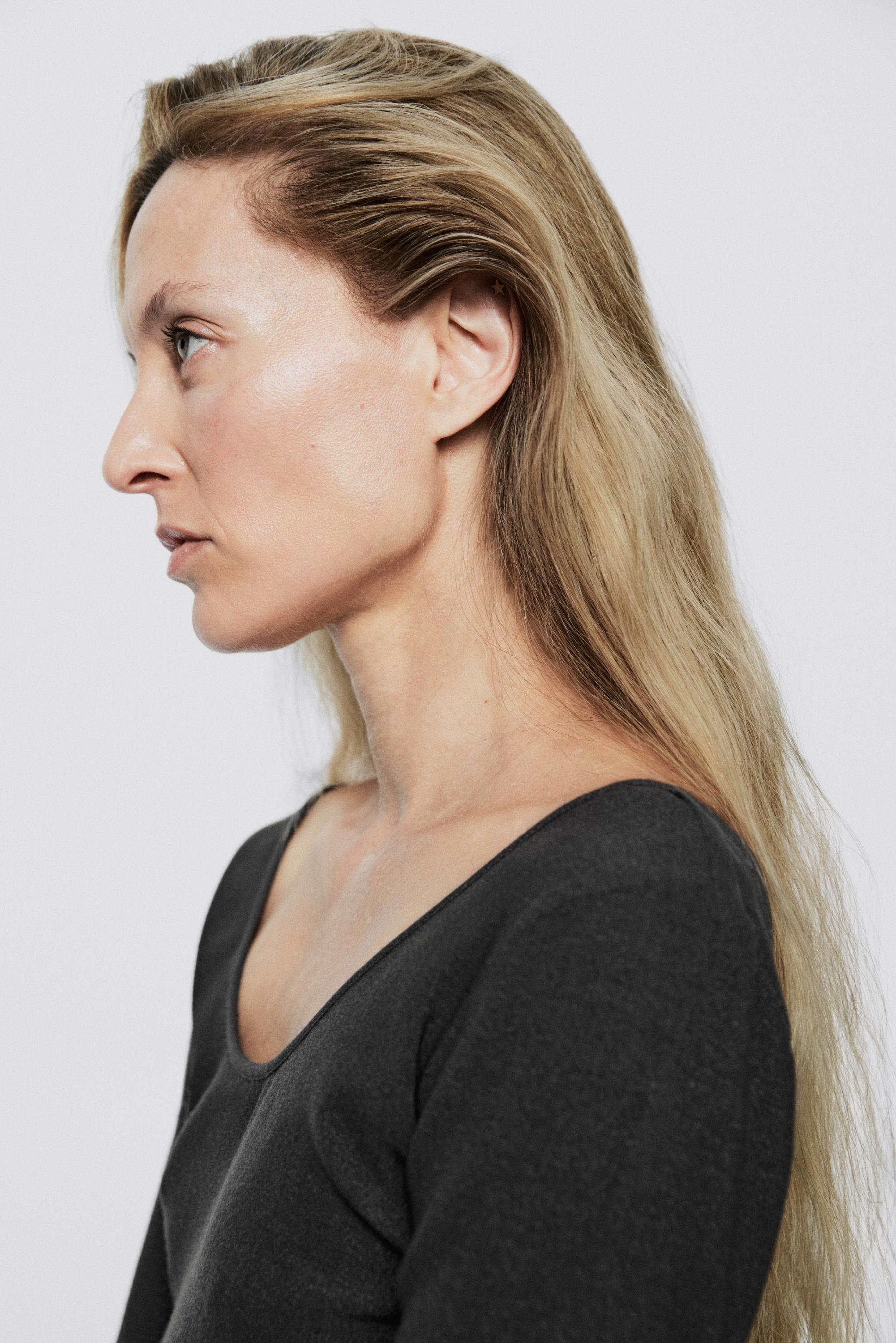 Stretch wool blend crew neck top - LIMITED EDITION