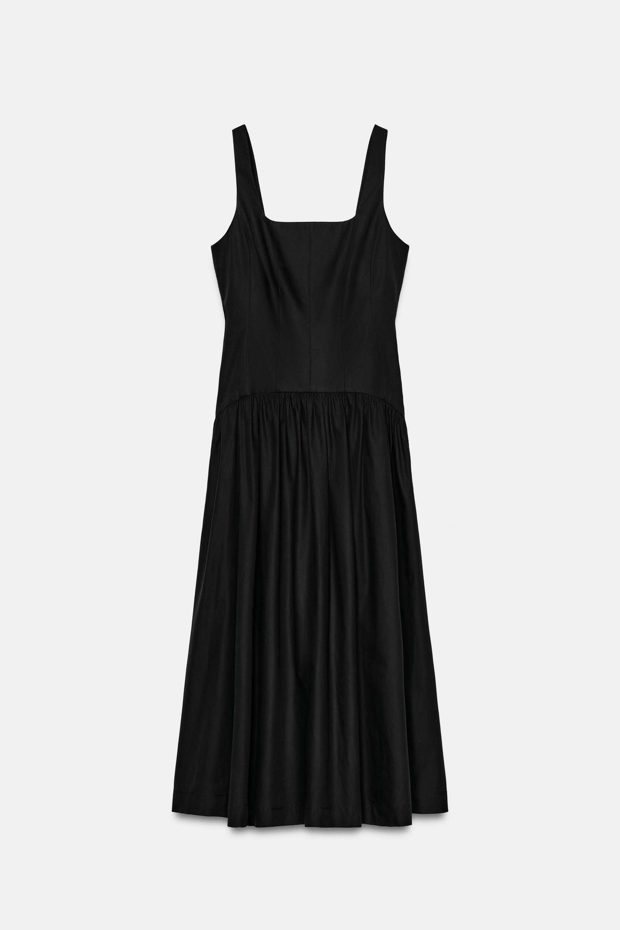 ZW COLLECTION KATLAMALI ASKILI ELBİSE - Görsel 4