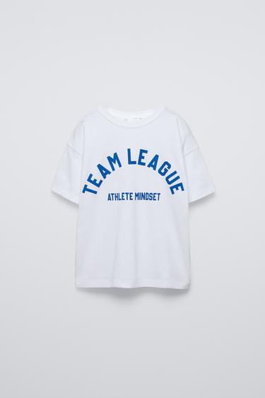 Zara TEXT PRINT T-SHIRT - White - Image 0