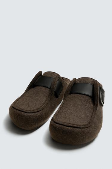 BUCKLED CLOGS - Chocolate by Zara - Image 4