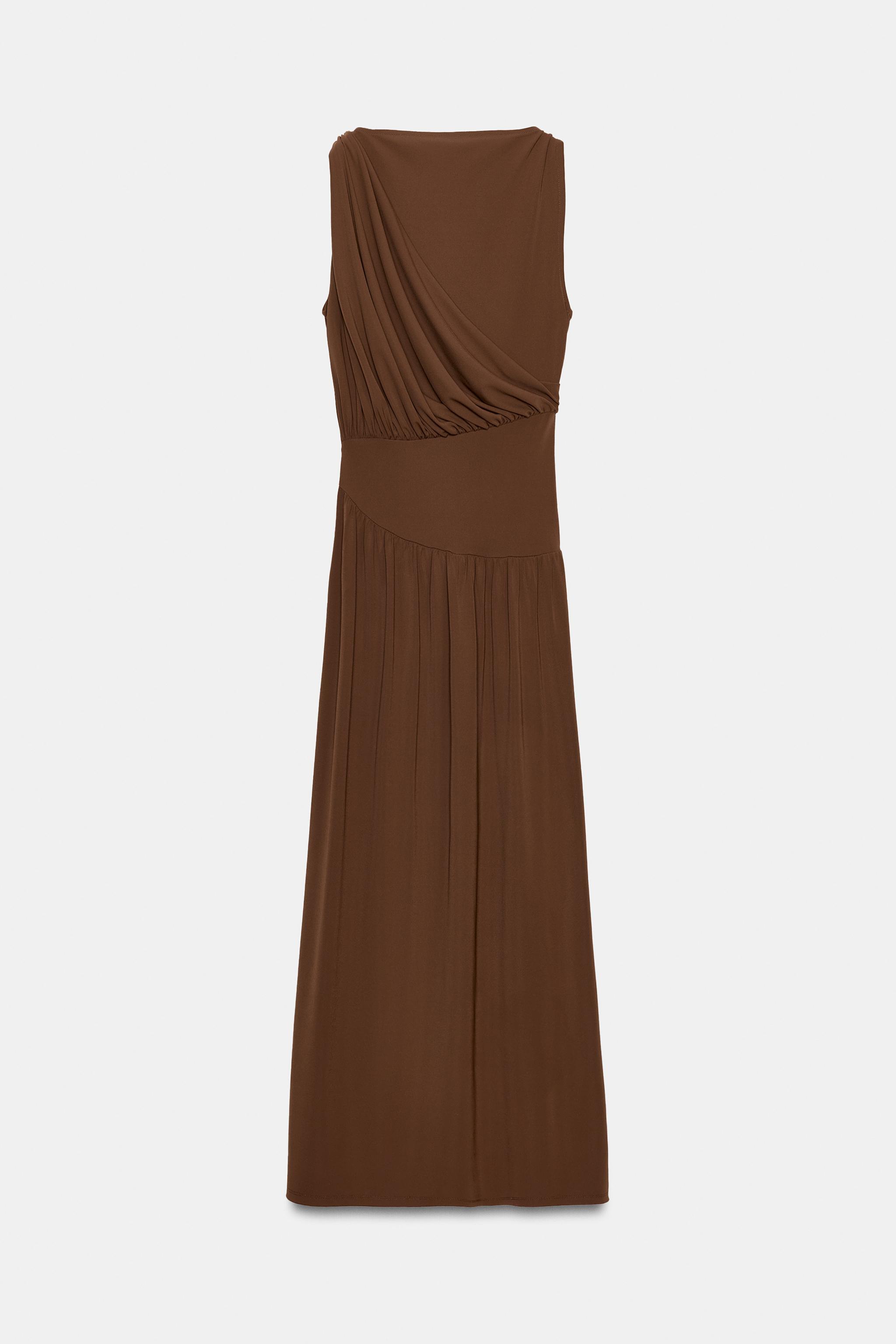 ROBE LONGUE AVEC CEINTURE LATÉRALE