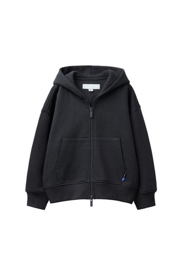 سترة من الفرو بسحاب - رمادي أنثراسايت by Zara