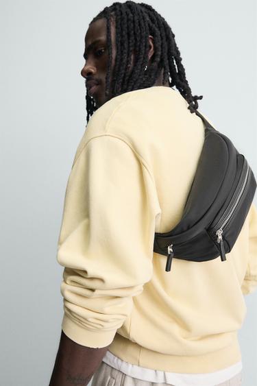 Zara TECHNICAL BELT BAG - Black - Image 0