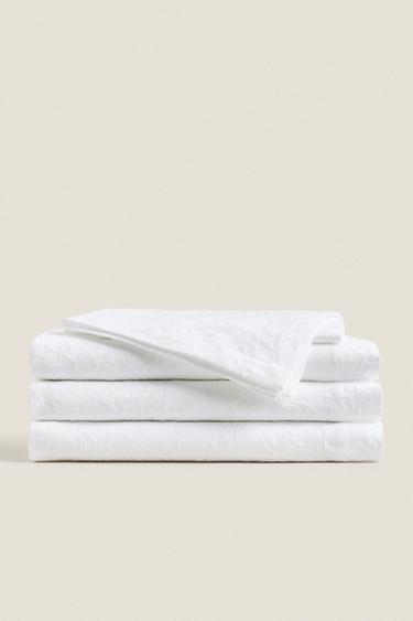 Zara JACQUARD TABLE LINEN - White - Image 0