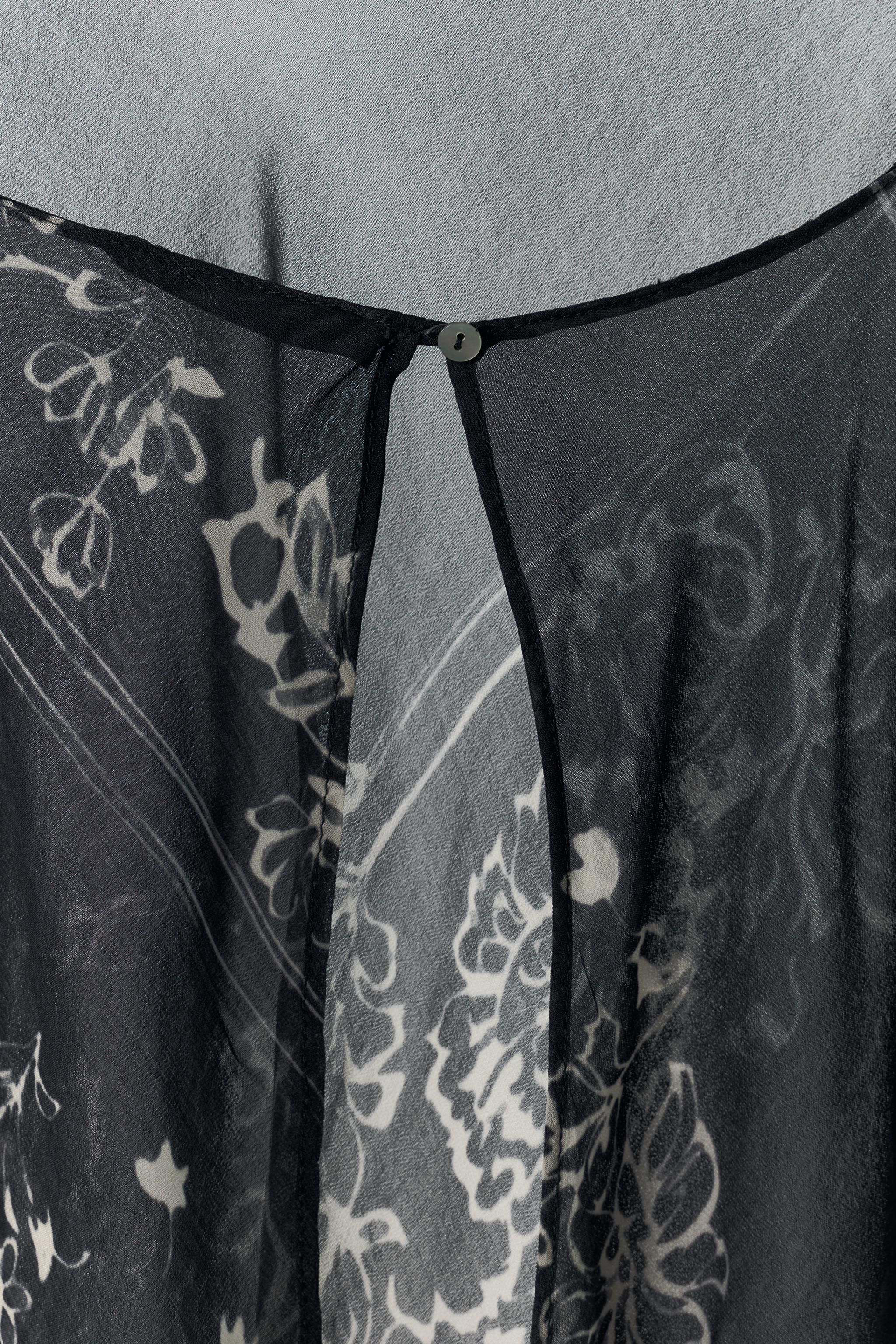 Женские топы Zara PRINTED STRAPPY TOP — фото 10