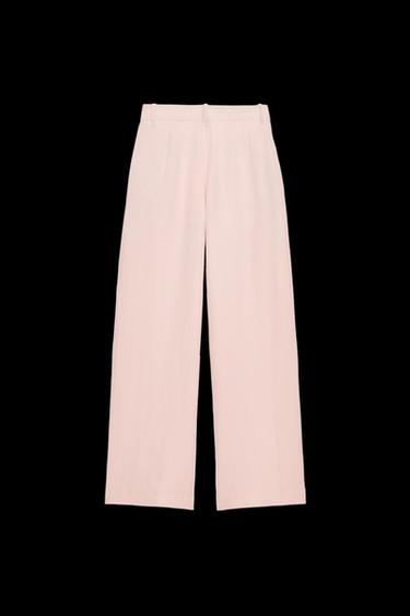 WEITE HOSE MIT BUNDFALTEN - Rosa von Zara