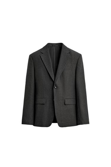 BLAZER TRAJE RAYA DIPLOMÁTICA - Gris Antracita de Zara