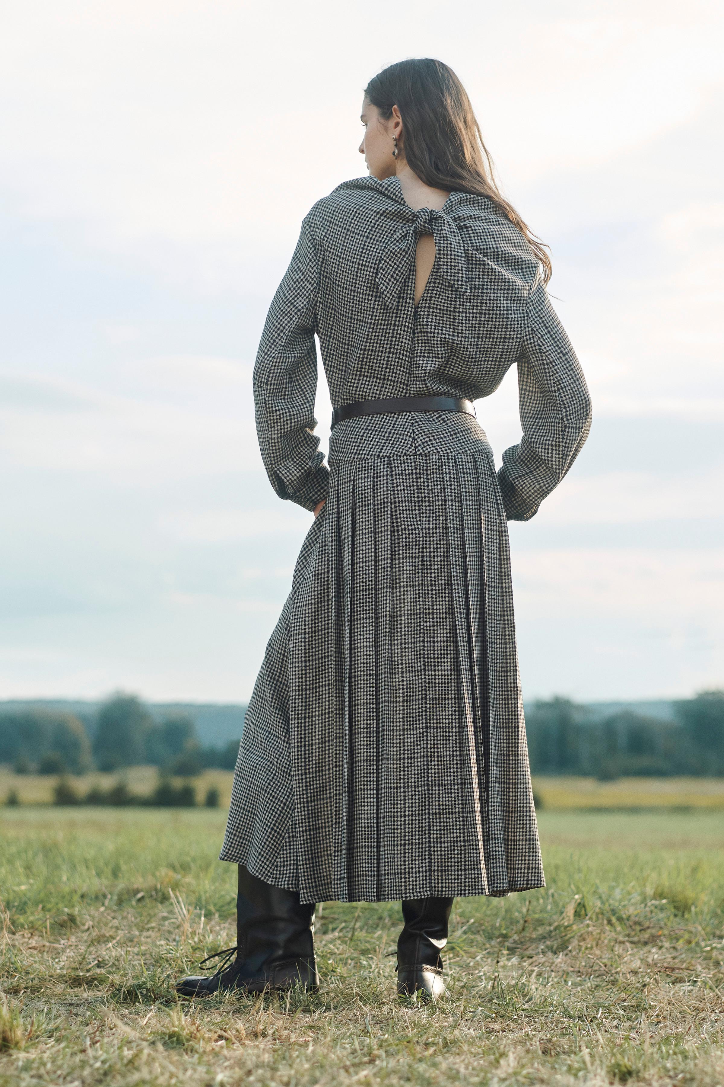 PLAID PLEATED DRESS LIMITED EDITION