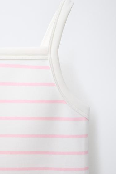 STRIPED T-SHIRT WITH MODAL - Pink by Zara - Image 2