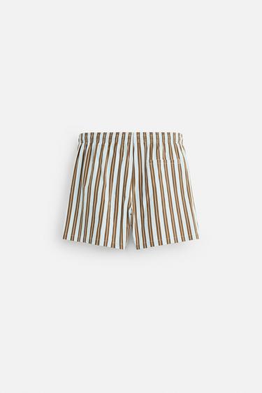 MAILLOT DE BAIN MOYEN RAYURES - Bleu ciel de Zara - Image 6