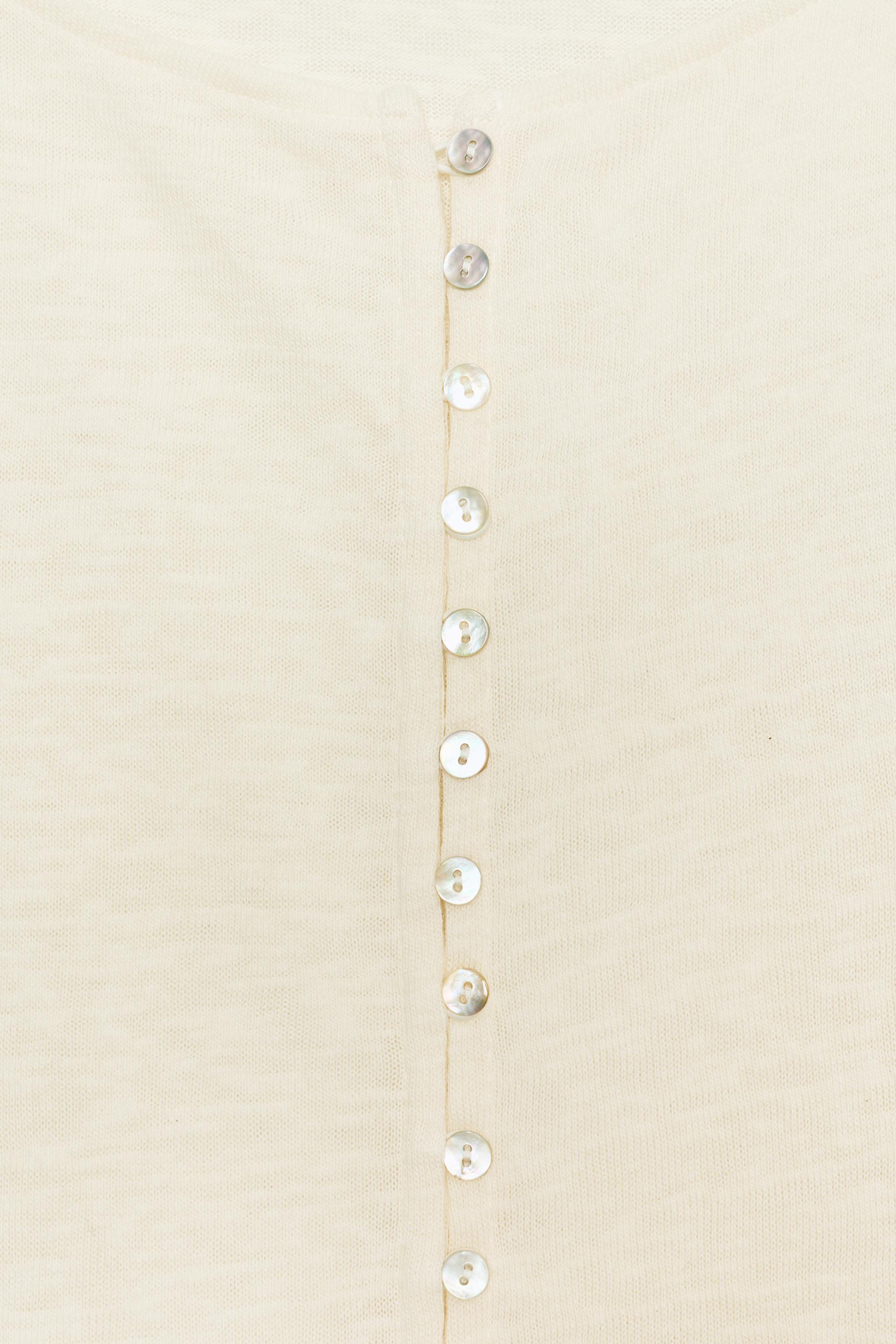 Zara DÜĞMELİ RUSTİK T-SHIRT görsel 7
