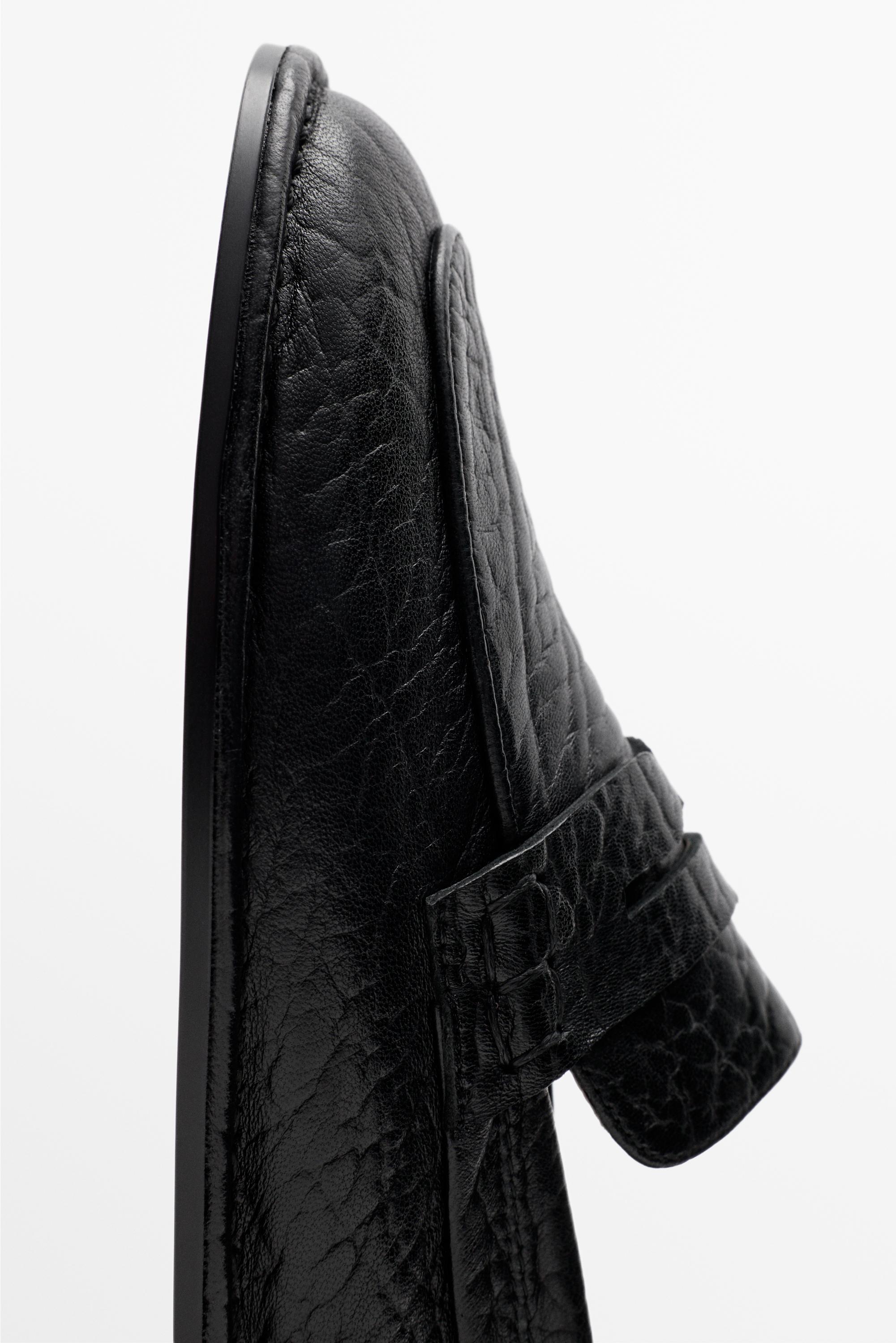 Mocassin en cuir souple