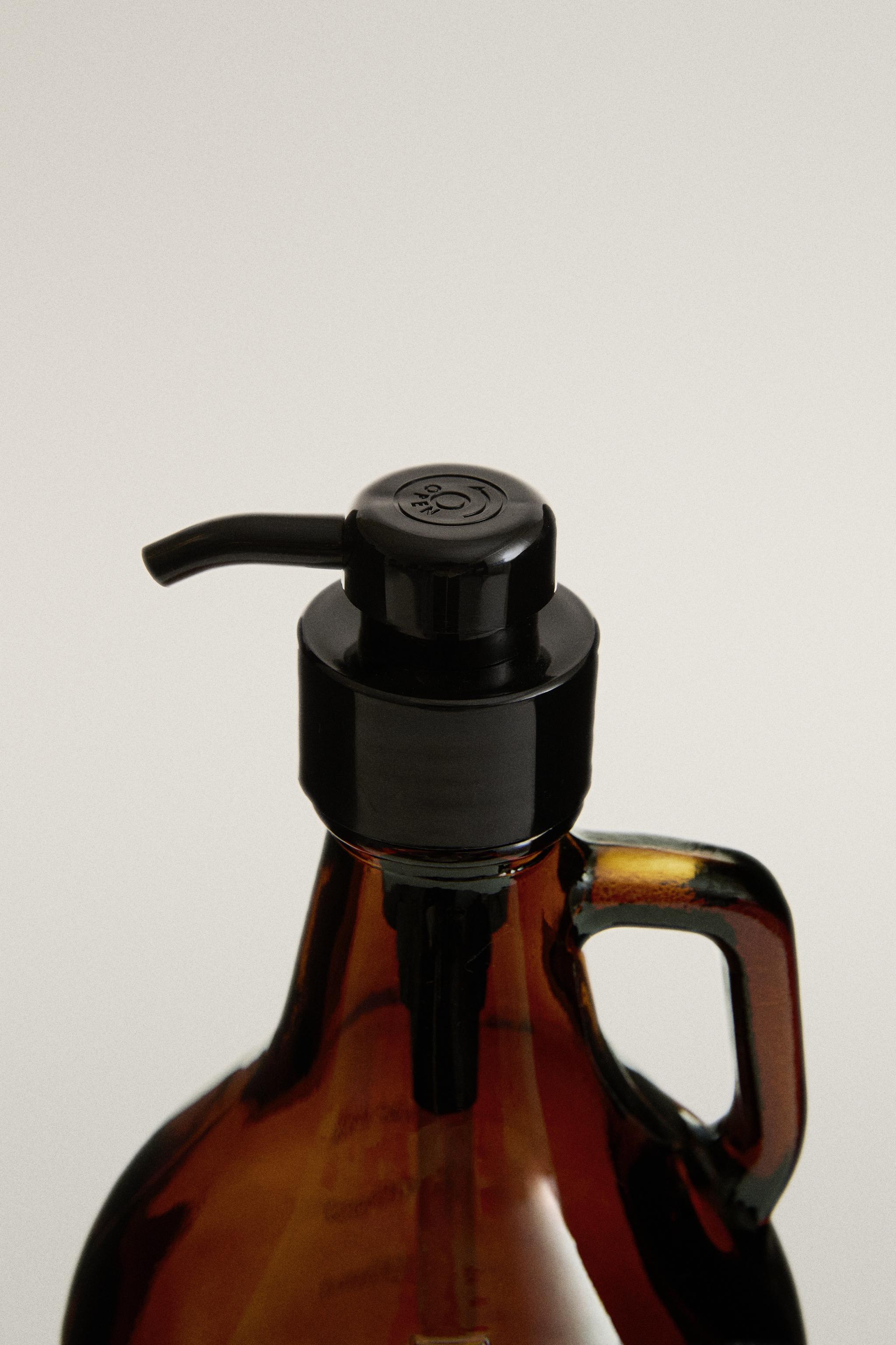 GLASS DETERGENT BOTTLE — Brown