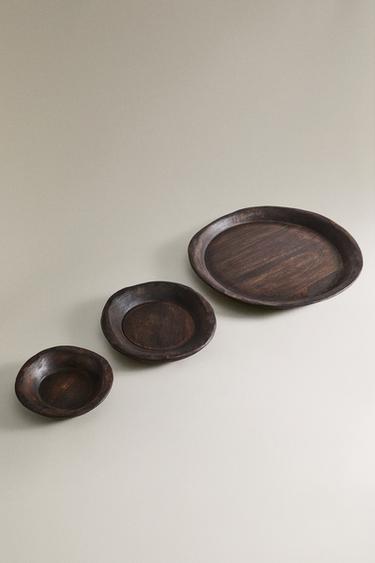 IRREGULAR ROUND TRAY — Chocolate 2