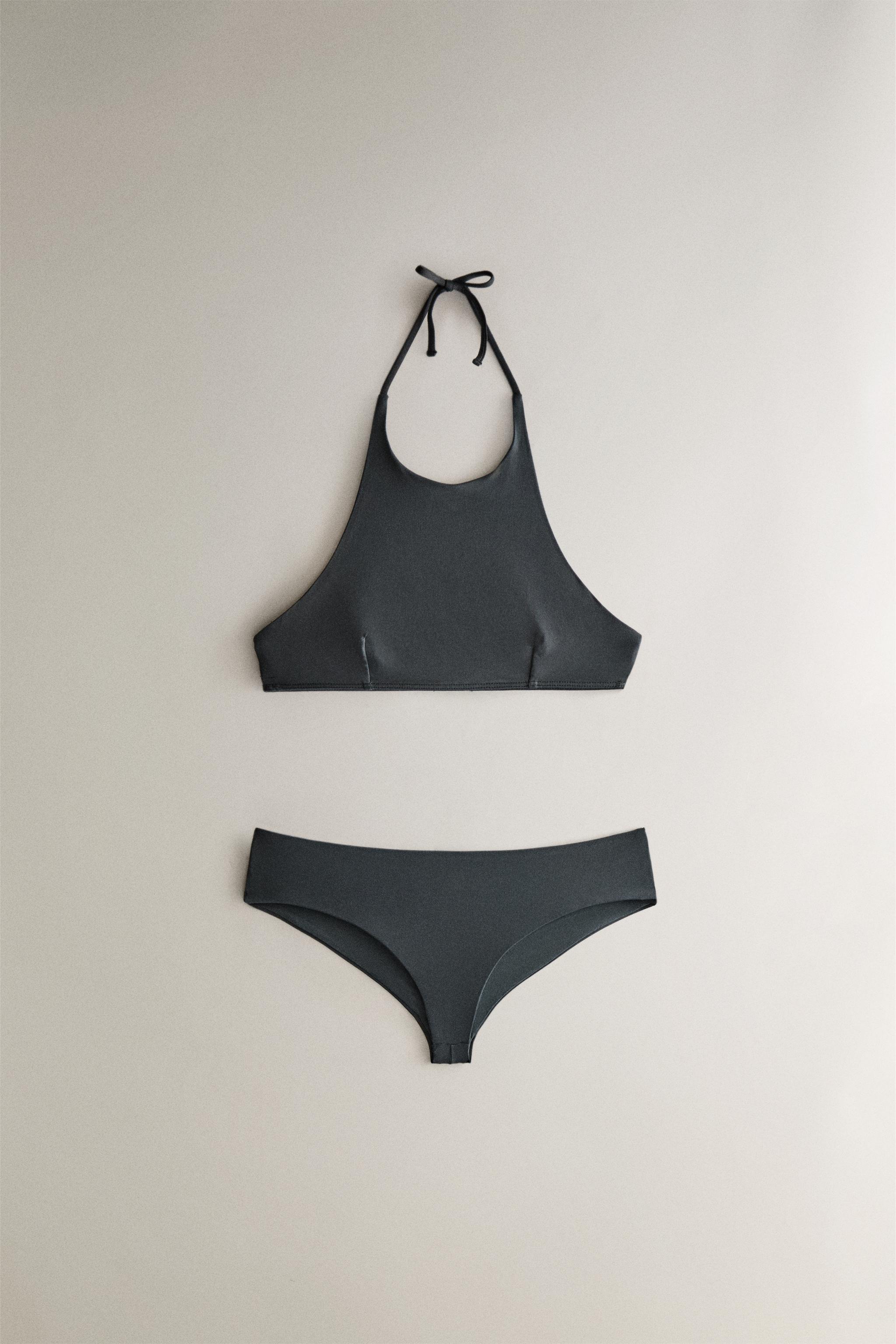PLAIN HALTER BEACH BIKINI TOP
