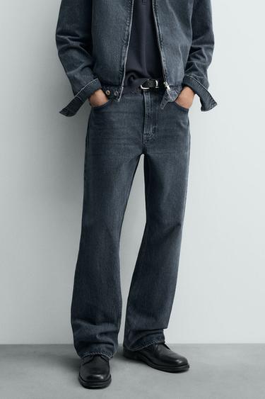 JEANS FLARE FIT - Biru gelap dari Zara