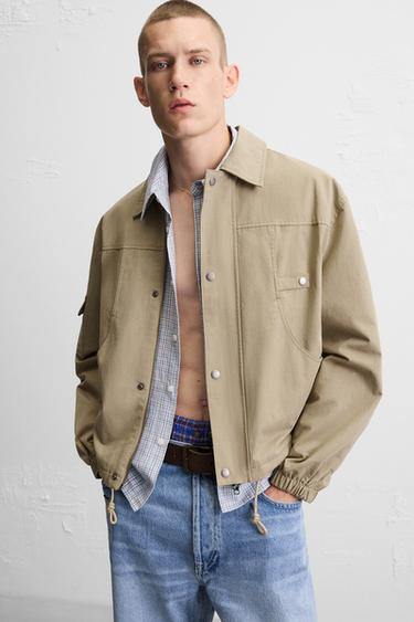 GUITARRICADELAFUENTE TEXT PRINT JACKET - Beige by Zara