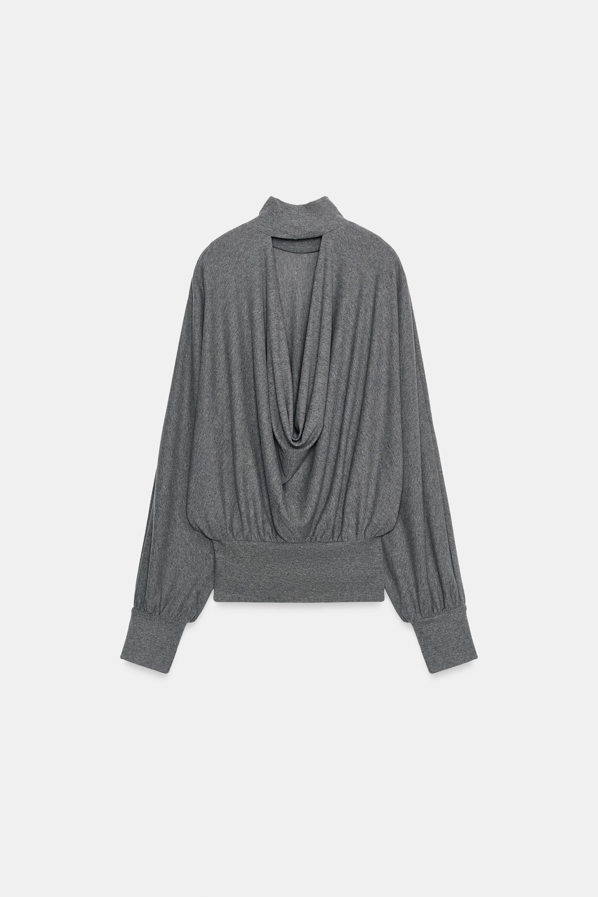 バックオープントップス - グレーマール | ZARA Japan / 日本