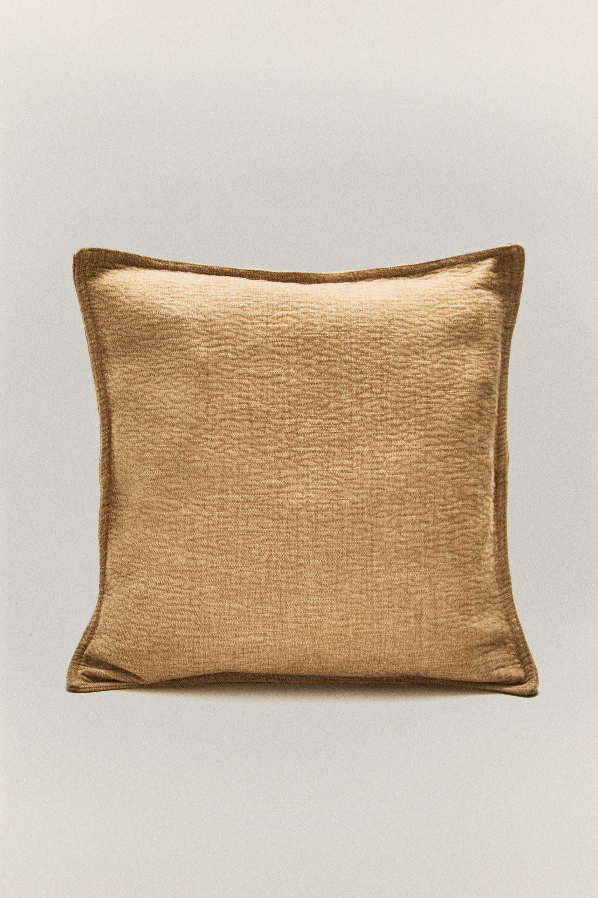 HOUSSE DE COUSSIN LIN UNIE