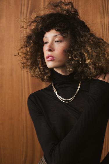 DOUBLE CHAIN NECKLACE - Gold / Silver by Zara