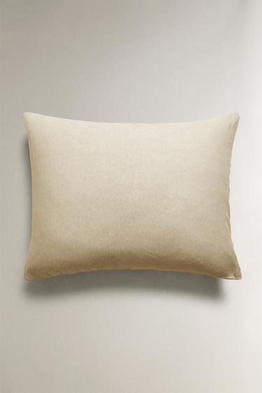 XXL LINEN CUSHION COVER (140 GXM²) - Biscuit by Zara - Image 0