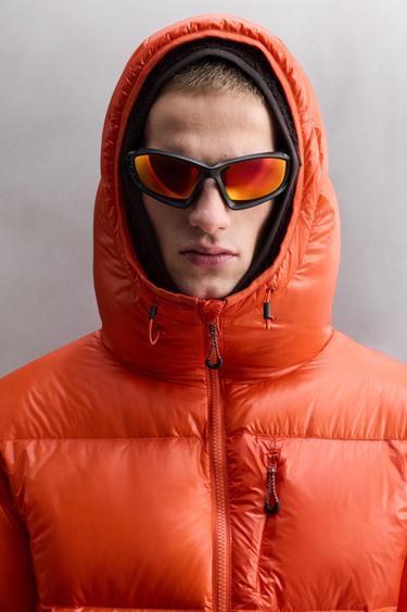 SKI DOWN BLEND PUFFER JACKET - Intense red by Zara - Image 5