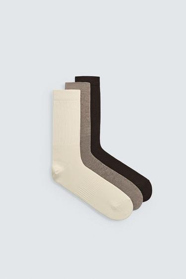 3-PACK OF RIBBED SOCKS - various by Zara