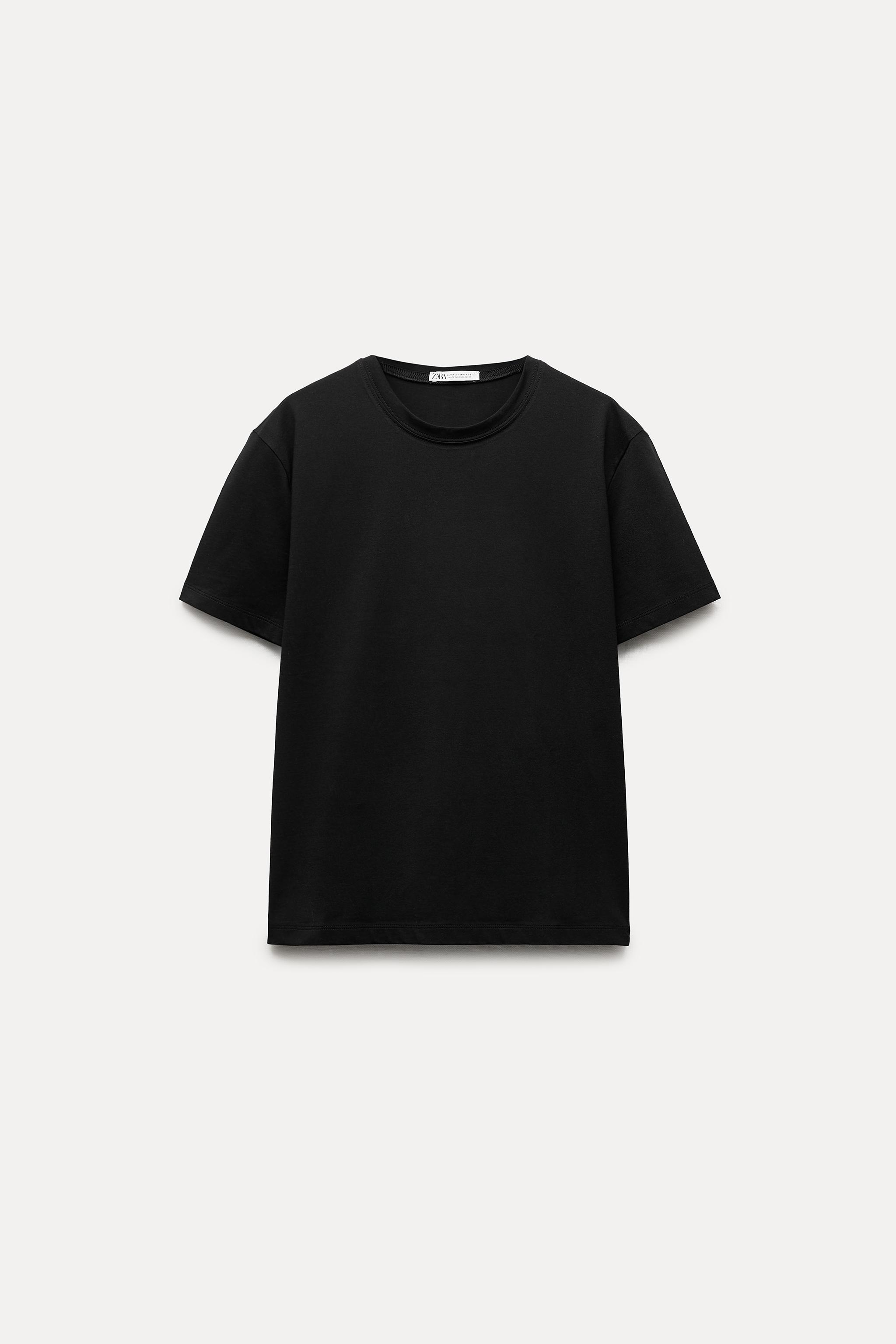 ベーシックコットンＴシャツ - レッドストライプ | ZARA Japan / 日本