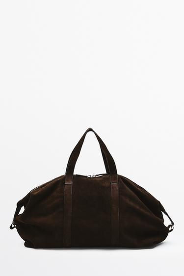 Sport split suede leather bag — Chocolate 1