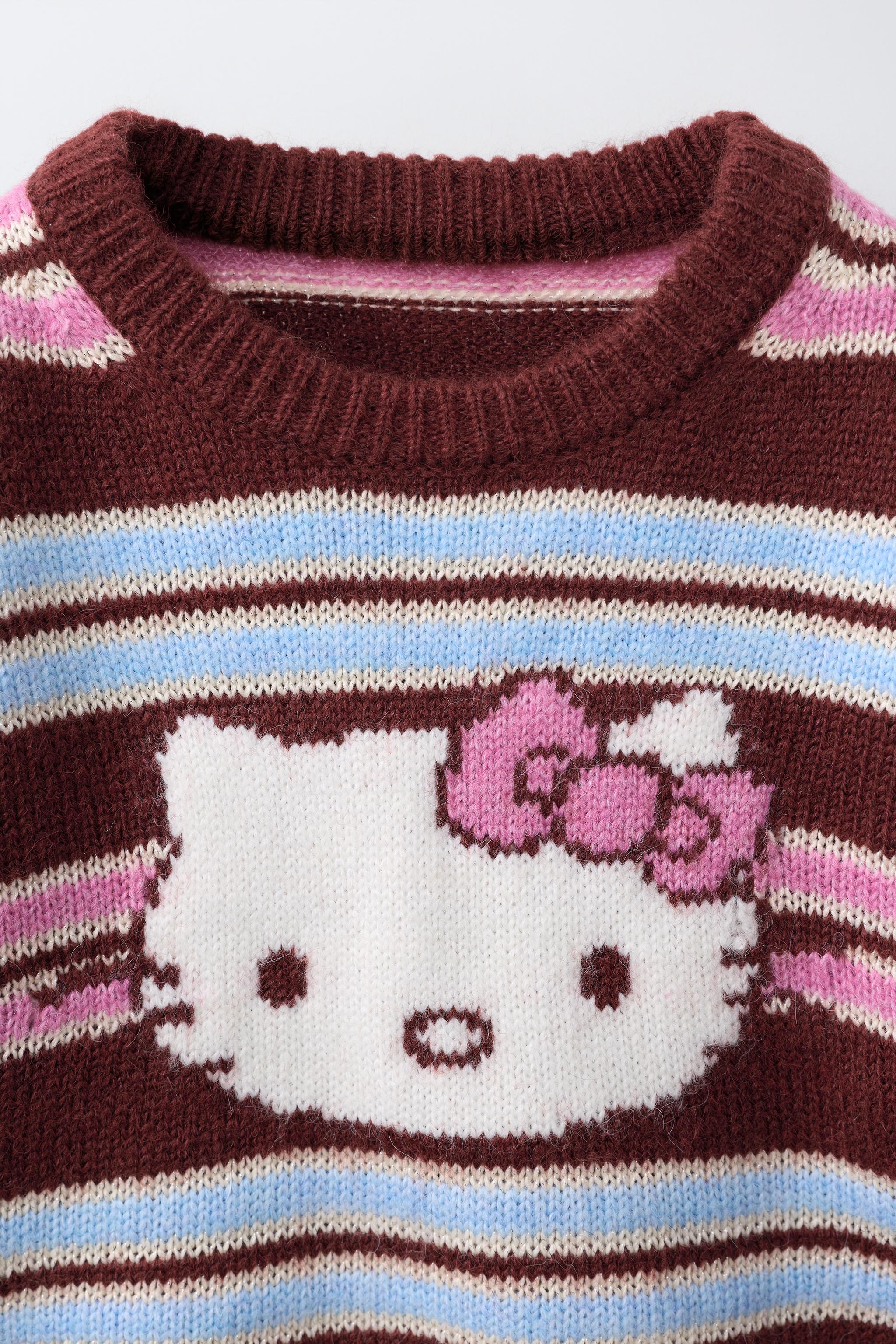 HELLO KITTY © SANRIO STRIPED KNIT JUMPER