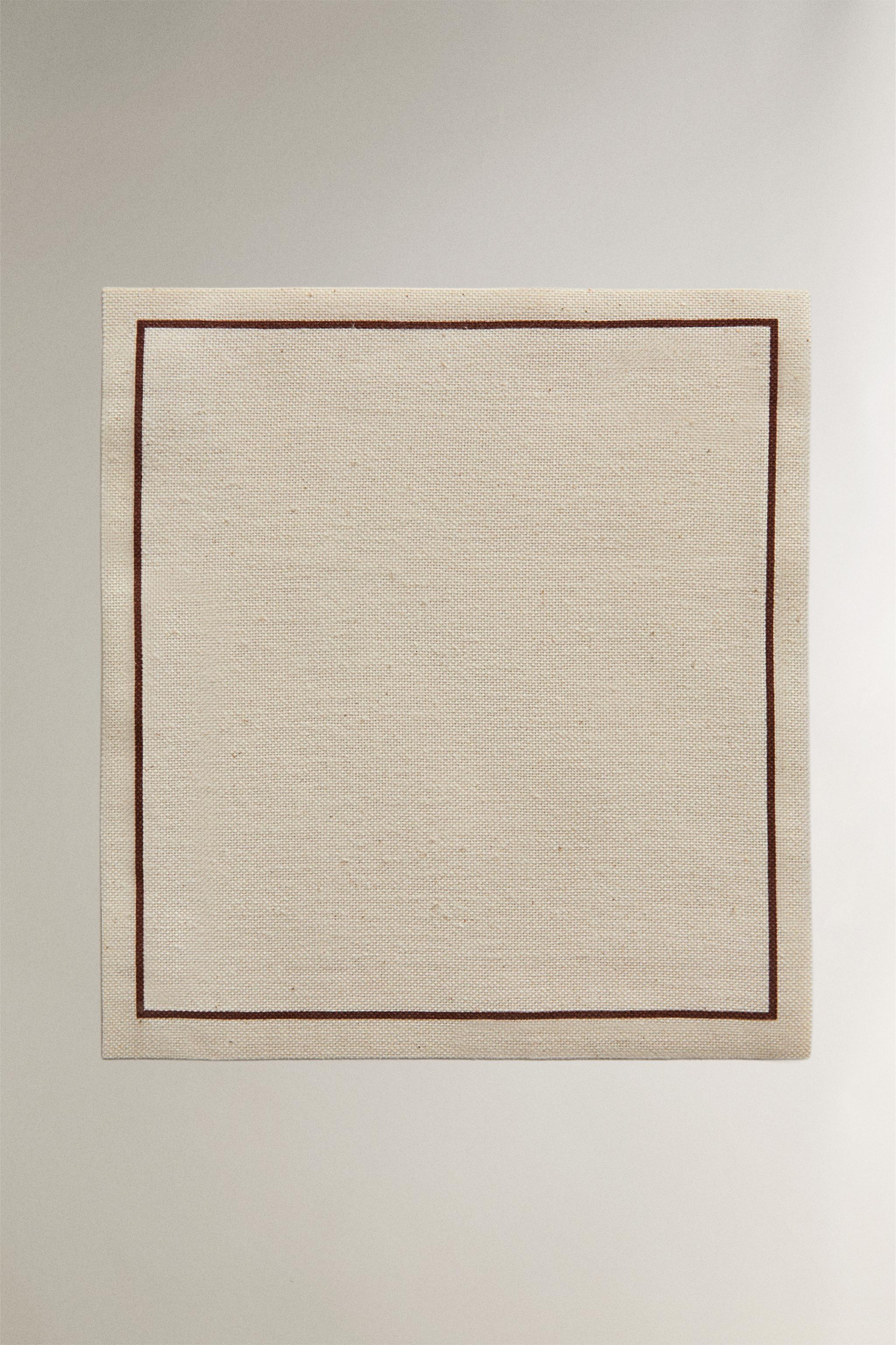 REUSABLE NAPKINS (PACK OF 20) — Brown