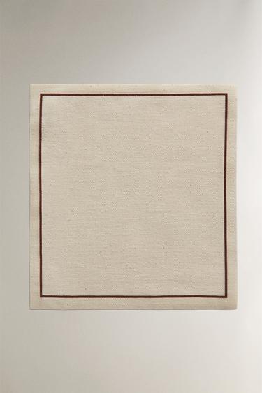 PACK OF REUSABLE NAPKINS (PACK OF 20) - Brown by Zara - Image 1