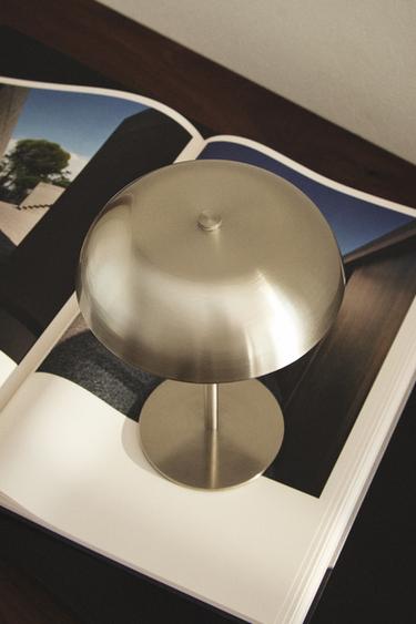 Zara MONOCHROME TOUCH TABLE LAMP - Silver