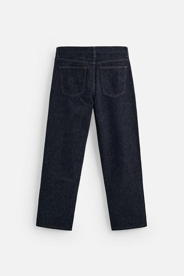 BRUSHED STRAIGHT-LEG JEANS - Blue by Zara - Image 7