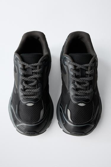 TENNIS DE SPORT MULTI-PIÈCES - Noir de Zara - Image 4