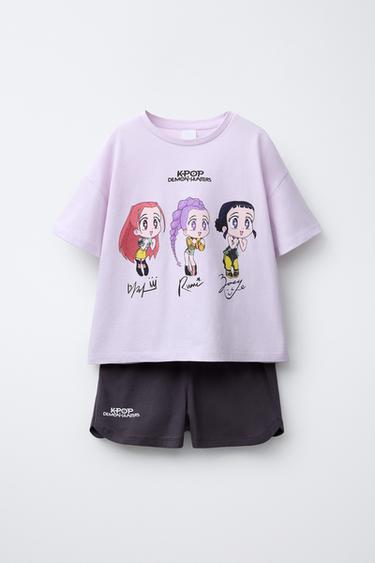 6-14 AÑOS/ PIJAMA KPOP DEMON HUNTERS™ NETFLIX © - Gris de Zara