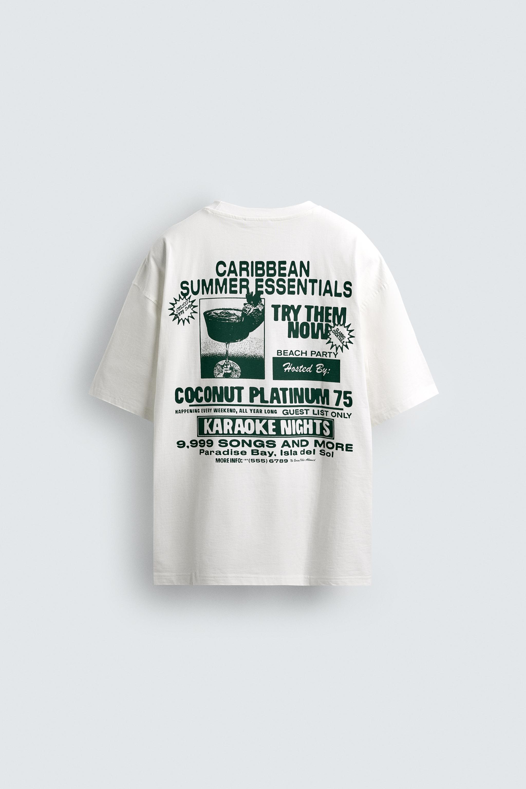 SLOGAN PRINT T-SHIRT - White | ZARA South Africa