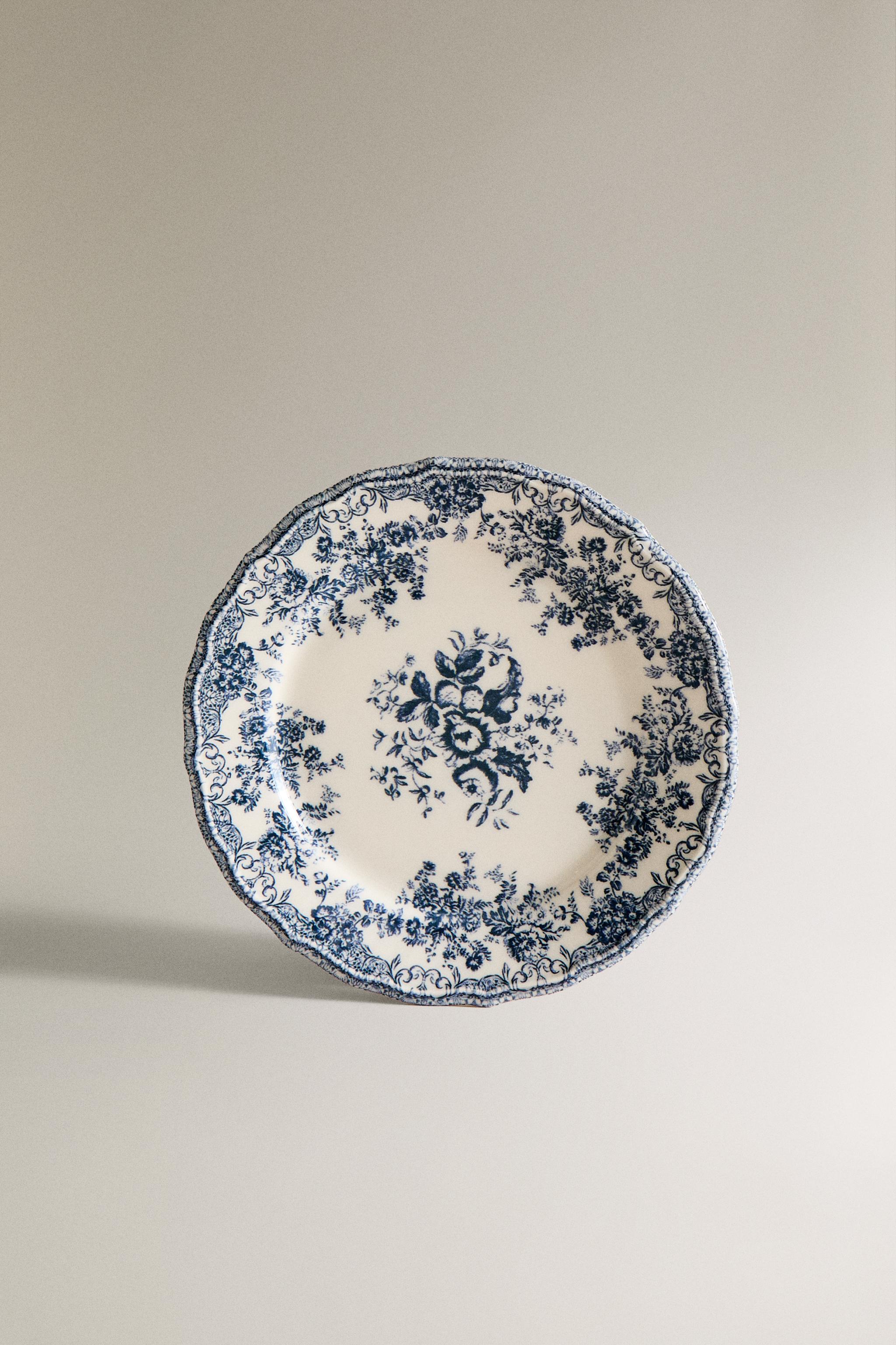 デザートプレート クレイポッタリー 花柄 | Zara Home 日本/Japan