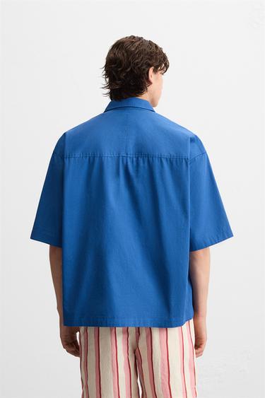 BOXY FIT SHIRT - Bluish by Zara - Image 2