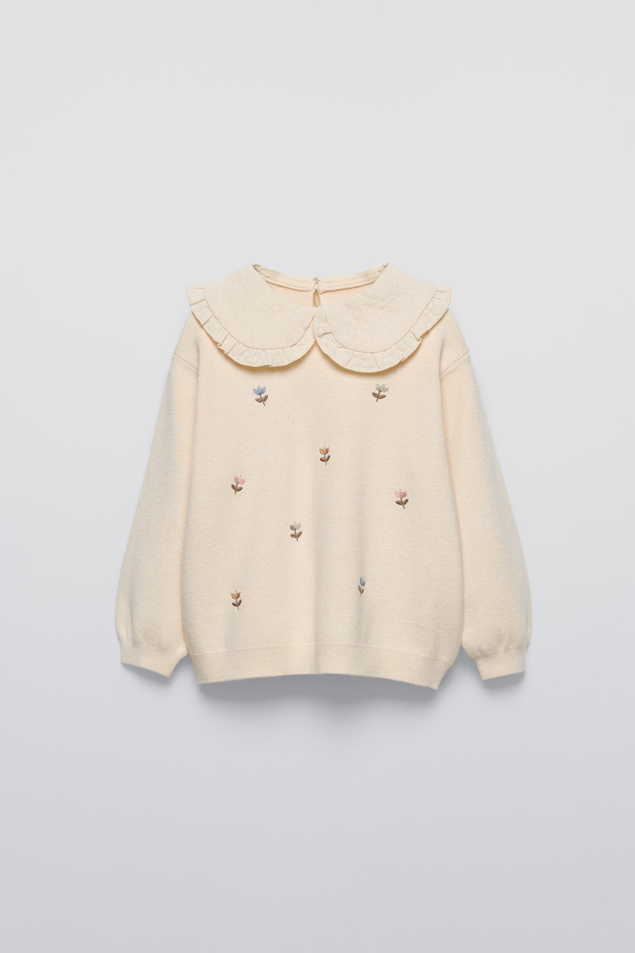 Embroidered sweater zara online