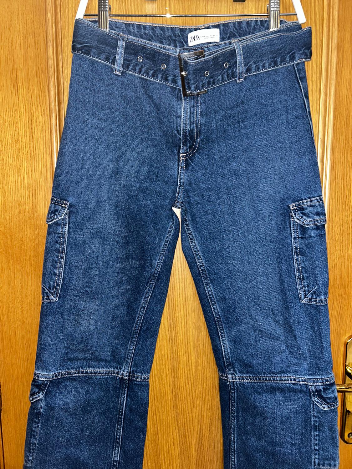 BELTED CARGO JEANS - Image 2